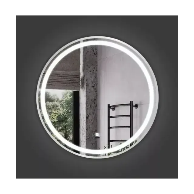 Зеркало Comforty Лея 75 с Led подсветкой инфракрасный выключатель антизапотевание серебряный матовый
