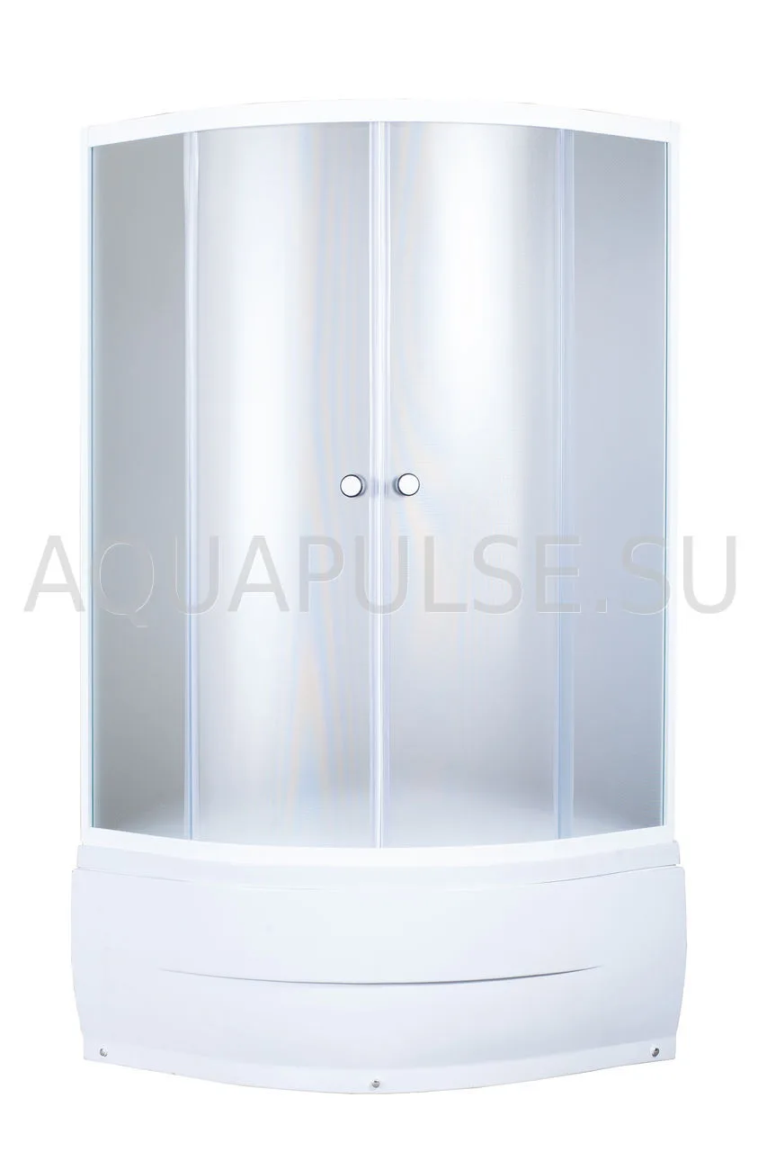 Душевое ограждение AQUAPULSE 9401А 80х80х195 см. fabric (в/п, 1/4 круга).