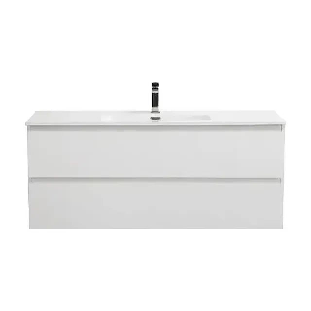 Тумба с раковиной BelBagno Крафт (Kraft) 120 с двумя ящиками белый матовый (раковина BB1200ETL)