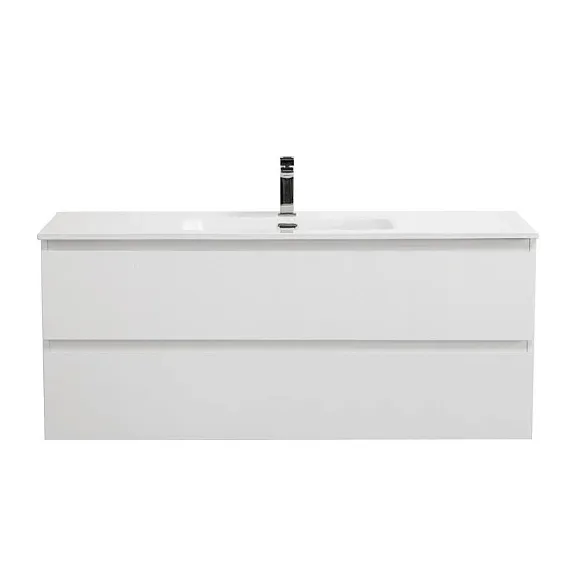 Тумба с раковиной BelBagno Крафт (Kraft) 120 с двумя ящиками белый матовый (раковина BB1200ETL)