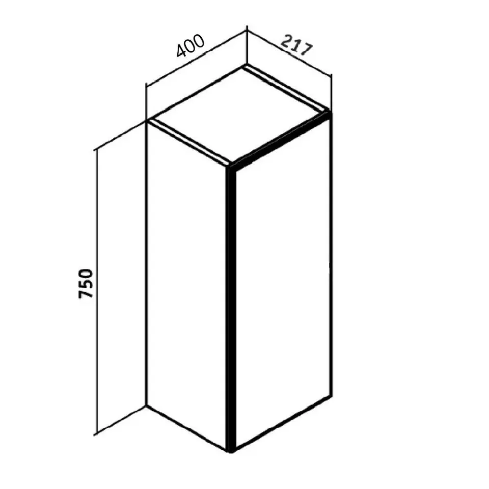 Шкаф Runo Кредо 40 L/R