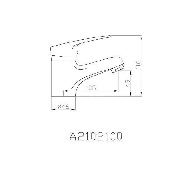 Смеситель Agger Exact A2102100 для раковины