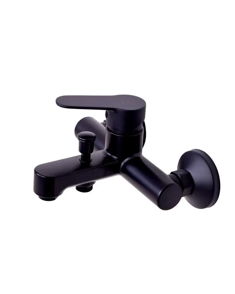 Смеситель OneLife P07-100b для ванны и душа без душевых аксессуаров черный матовый