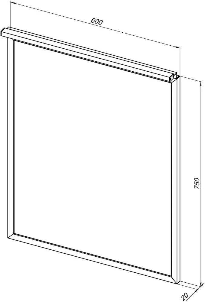 Зеркало Allen Brau Priority 1.31013.BB 60*75 с Led-подсветкой черный браш