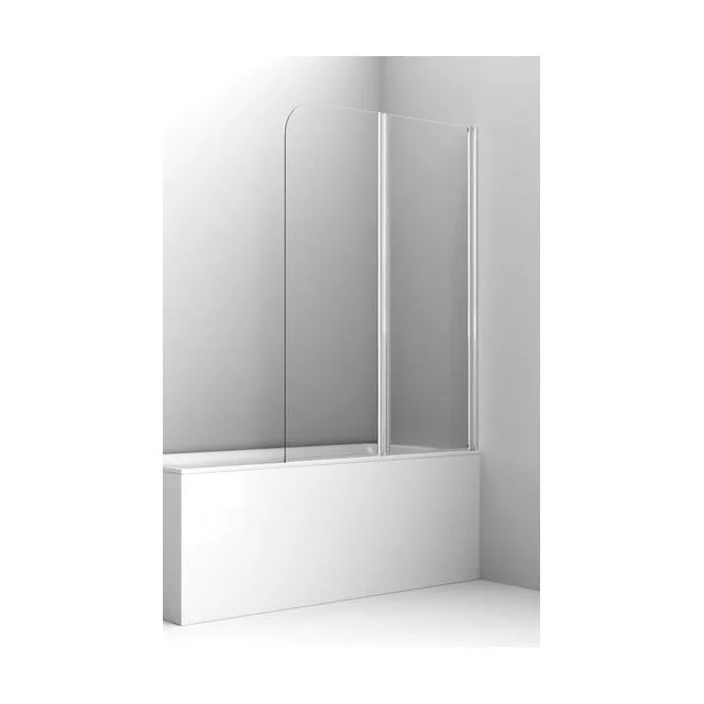 Шторка для ванны Ambassador Bath Screens 16041119 (100х140) хром,стекло прозрачное,распашная-складная