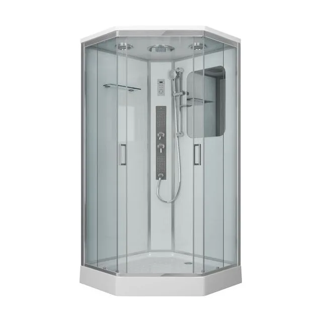 Душевая кабина Niagara Premium NG-6001-01GD (90х90х220) низкий поддон(16 см),стекло прозрачное