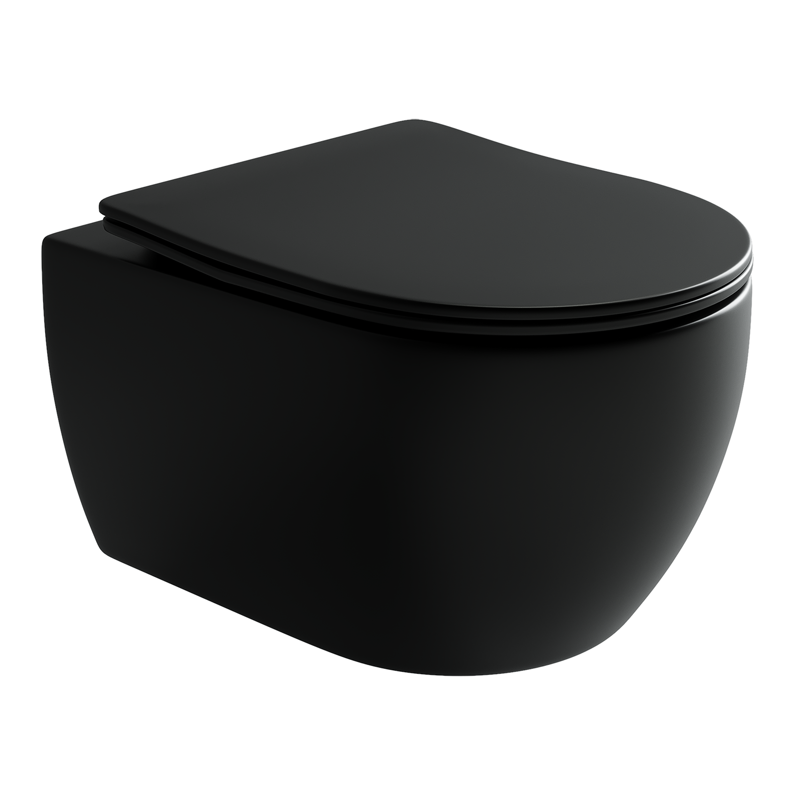 Унитаз подвесной Ceramica Nova Игра (Play) CN3001MB черный матовый с сиденьем микролифт смыв воронка-водоворот