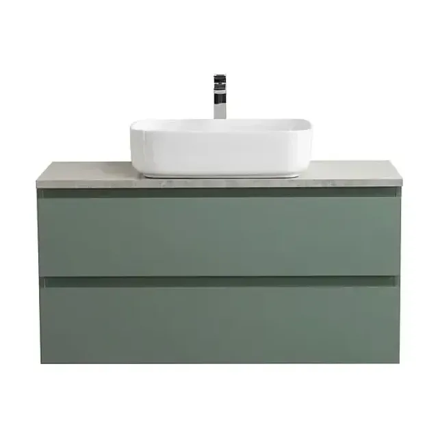 Тумба с раковиной BelBagno Крафт (Kraft) 100 еловая матовая со столешницей серый глянцевый мрамор
