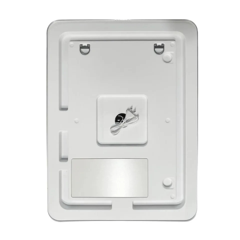 Зеркало Comforty Ситара 60 LED-подсветка, в серебряной алюминиевой раме, бесконтактный сенсор