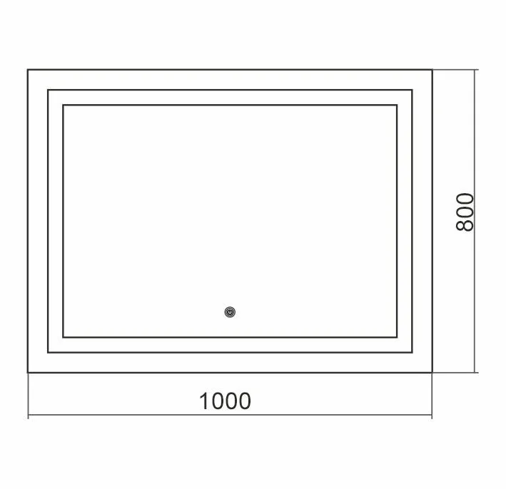 Зеркало Silver Mirrors Ливия 100*80 с Led-подсветкой сенсорный выключатель