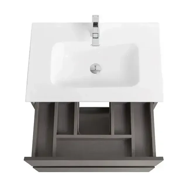 Комплект мебели BelBagno Крафт (Kraft) 60 темно-серый матовый (раковина BB600ETL)