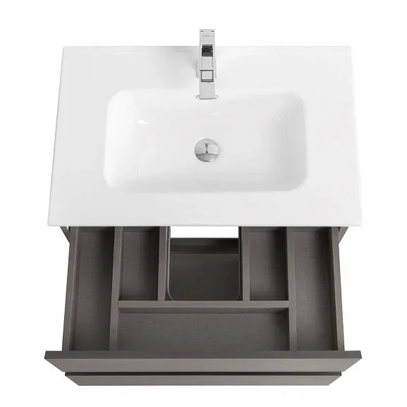 Комплект мебели BelBagno Крафт (Kraft) 60 темно-серый матовый (раковина BB600ETL)