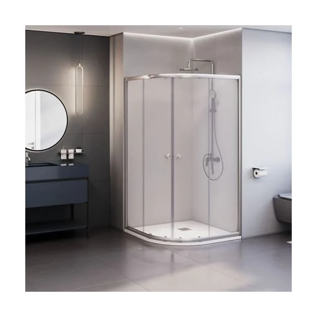 Душевой уголок Dolphin TN-209-J — 1000x1000, прозрачное, профиль хром