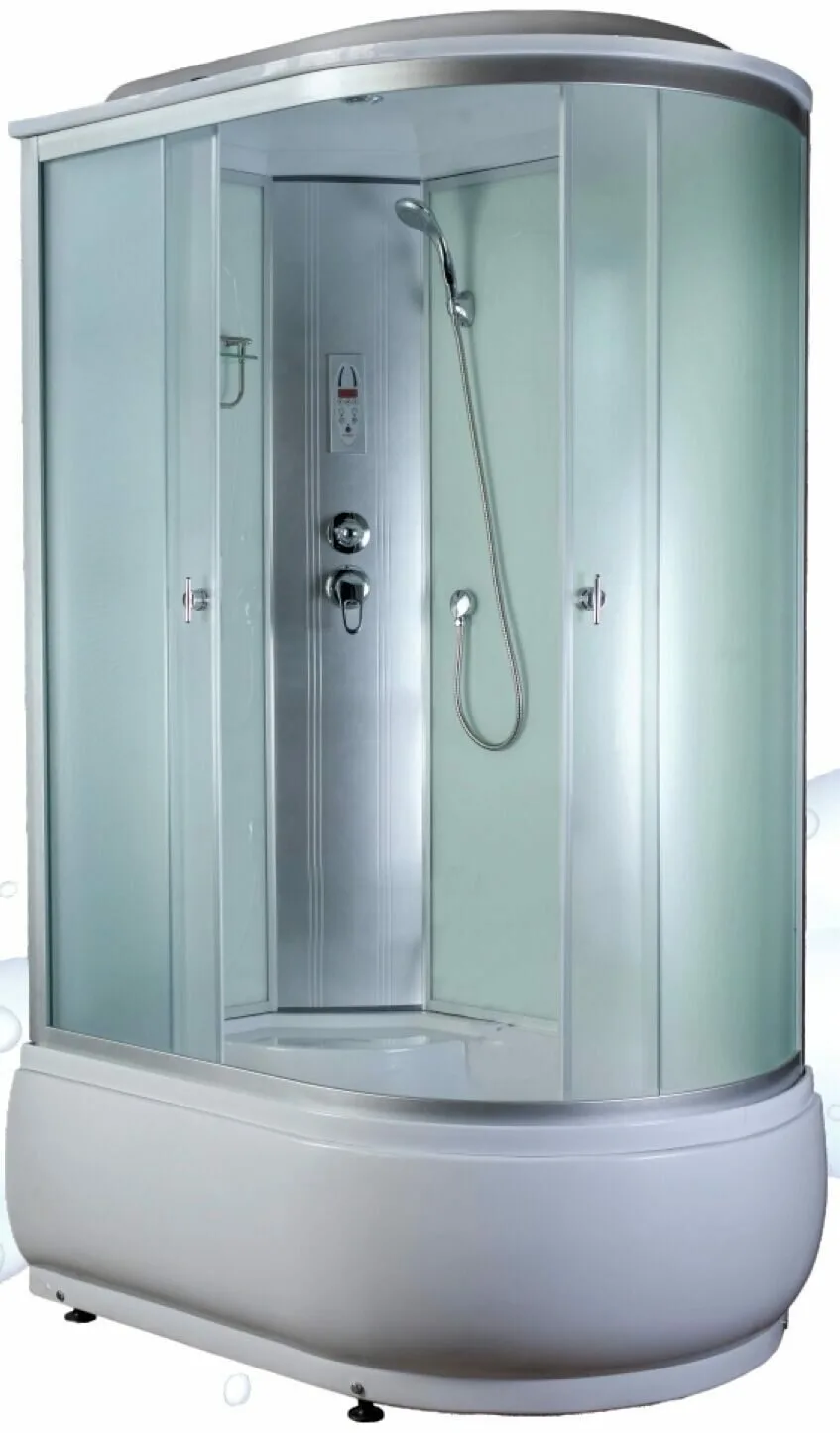 Душевая кабина AQUAPULSE 4006C 120х80х220см. fabric white (в/п), угол левый.