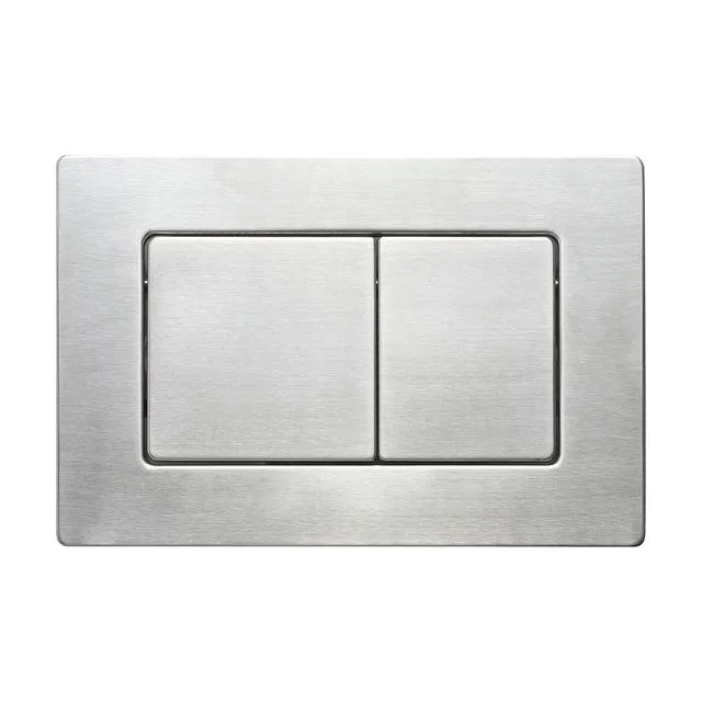 Кнопка смыва Veconi FLUSH V9, FLV9-S, 237х159х6, нержавеющая сталь, сталь брашинг