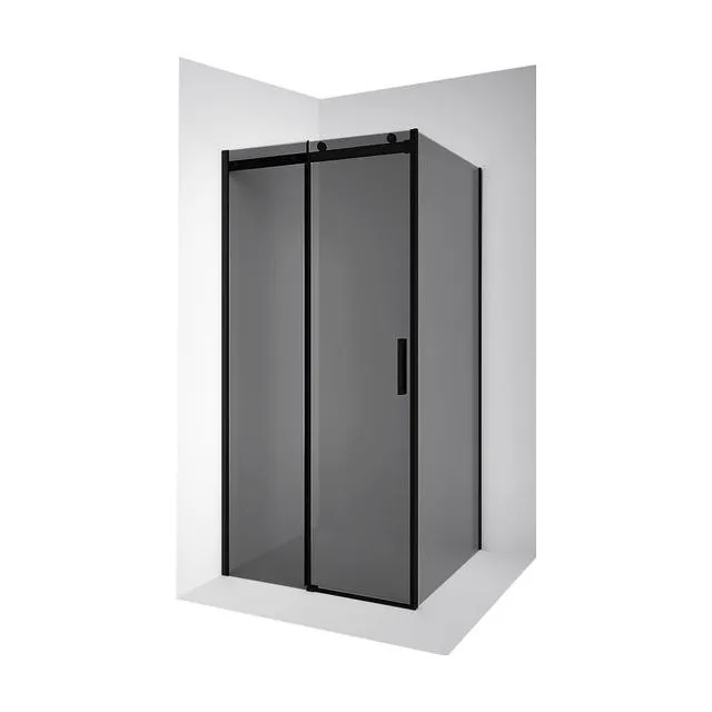 Душевое ограждение Ambassador Benefit 19022201HBB-110HBB (120х110х200) прямоугольник,черный,стекло тонированное,раздвижная