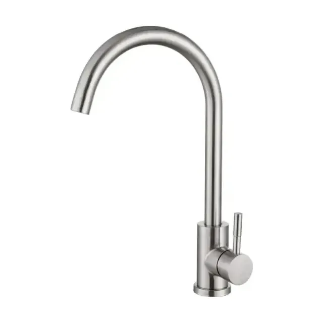 Смеситель Haiba HB71304-3 для кухни сталь матовая