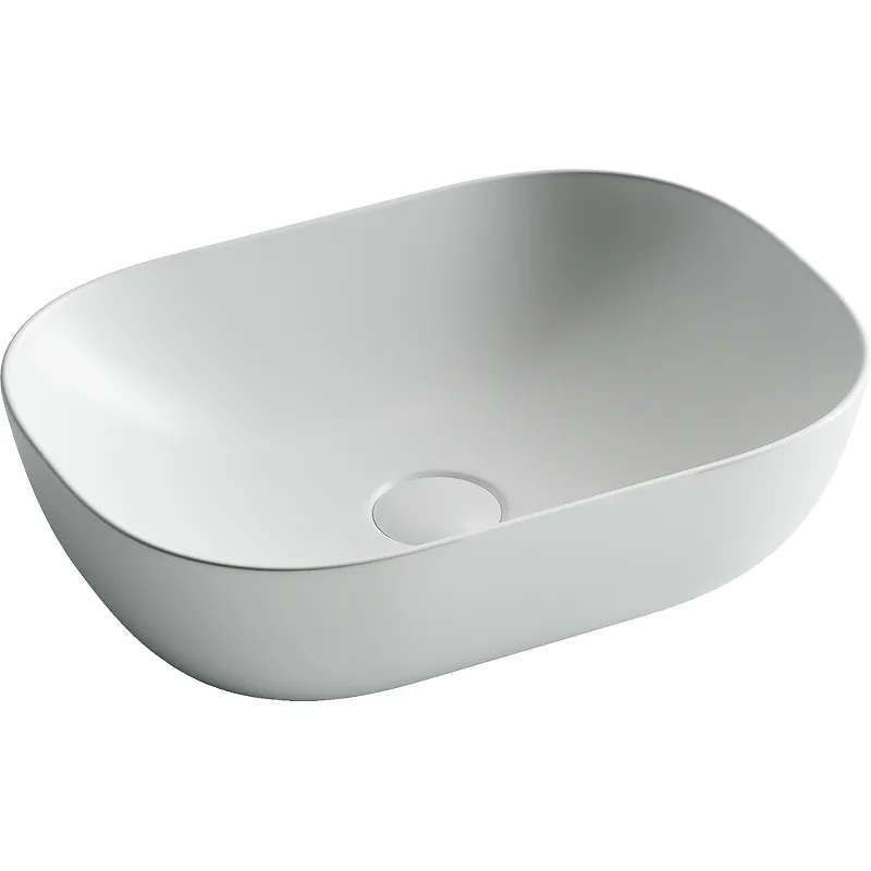 Раковина из сантехнического фарфора Ceramica Nova Элемент (Element) 46 см CN6009MW накладная цвет белый матовый