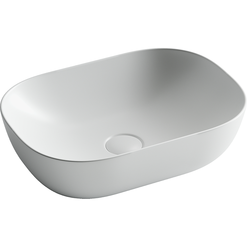 Раковина из сантехнического фарфора Ceramica Nova Элемент (Element) 46 см CN6009MW накладная цвет белый матовый