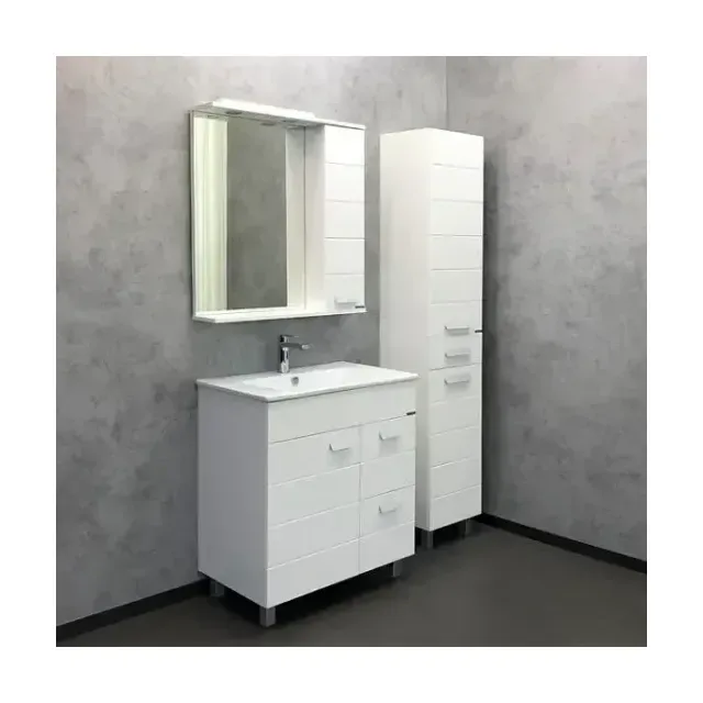Комплект мебели Comforty Модена М 75 белый матовый (раковина Quadro 75)