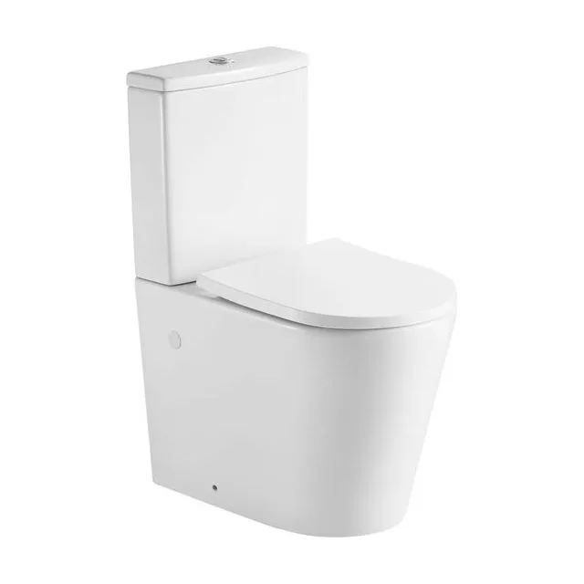 Унитаз-компакт напольный безободковый с бачком AQUATEK ОБЕРОН AQ1273ST-00 600*380*810 мм, смыв ТОРНАДО, горизонтальный выпуск, тонкое сиденье с механизмом плавного закрывания, крепеж