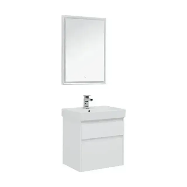 Комплект мебели Aquanet Nova Lite 60 белый глянец 2 ящика