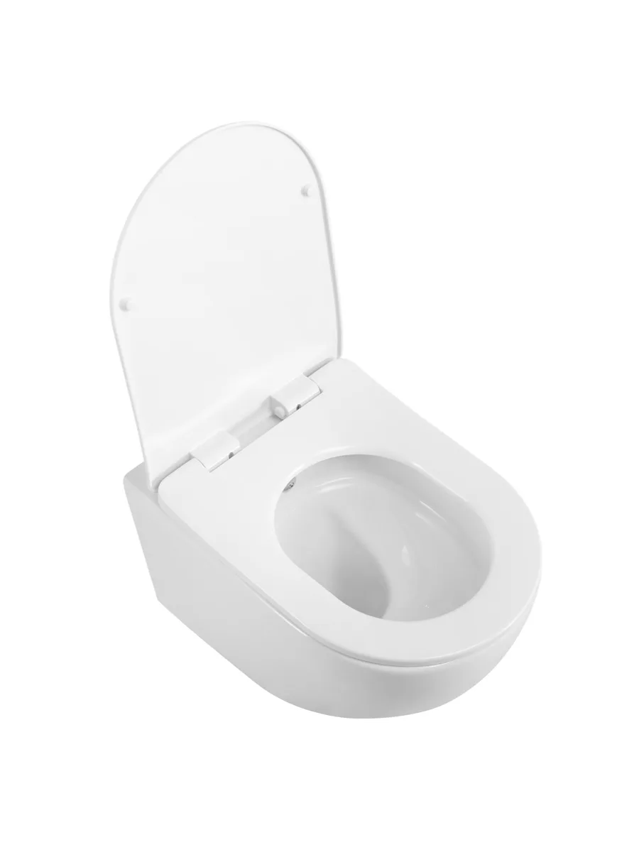 Унитаз подвесной с сиденьем, функцией биде, без смесителя BelBagno MARINO BB7026CH-TOR-BFS/SC