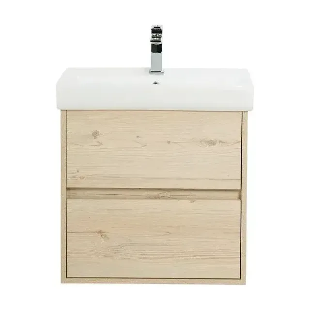Тумба с раковиной BelBagno Неон (Neon) 600 NEON-600-2C-SO-PB сосна белый