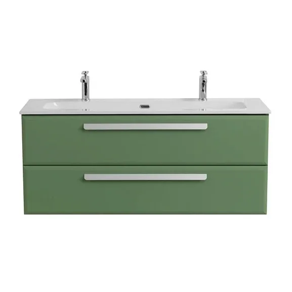 Тумба с раковиной Cezares Эко-Кер (Eco-Cer) 120 Фисташковый Софт (раковина CZR-8073-120-1-2)