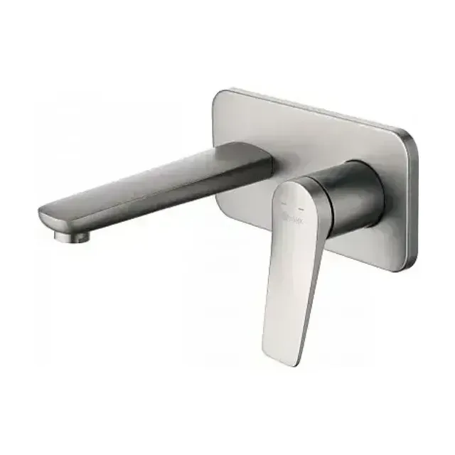 Смеситель Lemark Bronx LM3726GM для раковины скрытый монтаж с донным клапаном графит