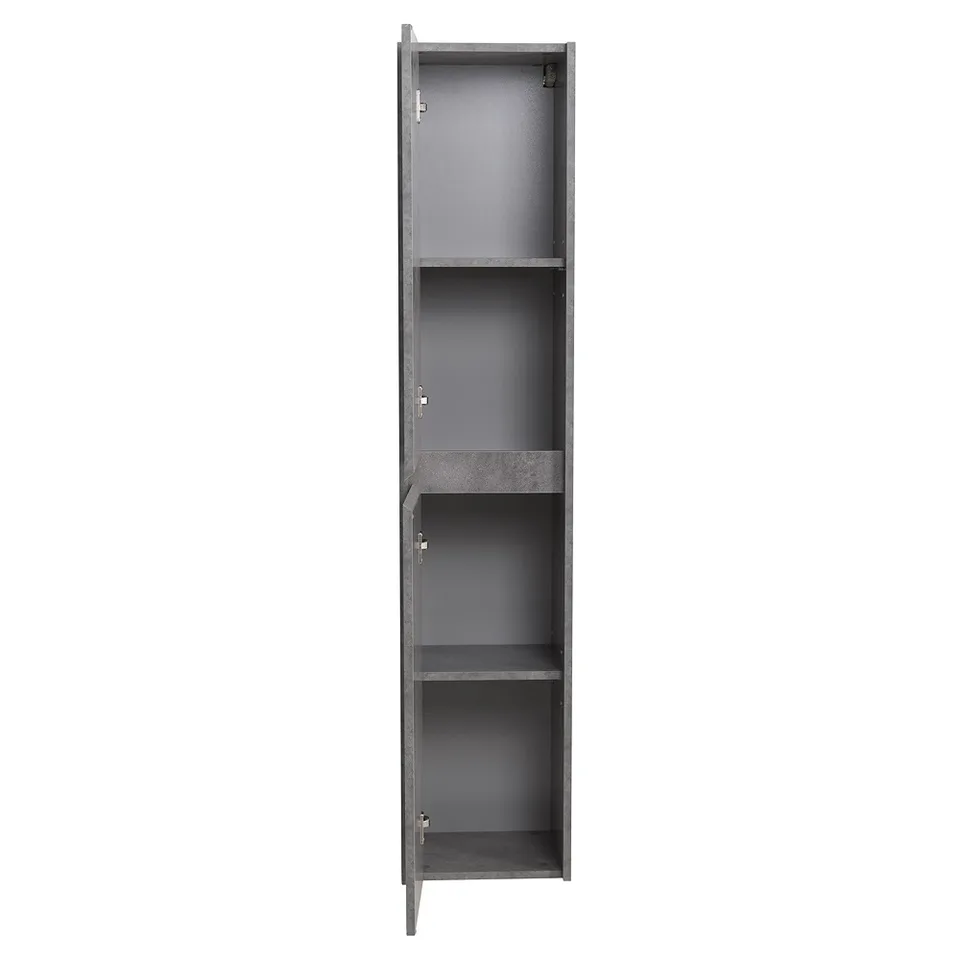 Шкаф подвесной BelBagno KRAFT-1600-2A-SC-CG-L Cemento Grigio, левый