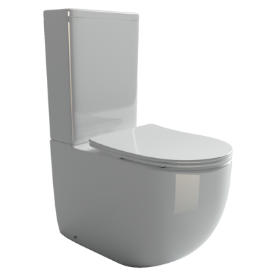 Унитаз напольный с бачком Ceramica Nova Метрополь (Metropol) CN4001 белый с сиденьем микролифт смыв воронка-водоворот
