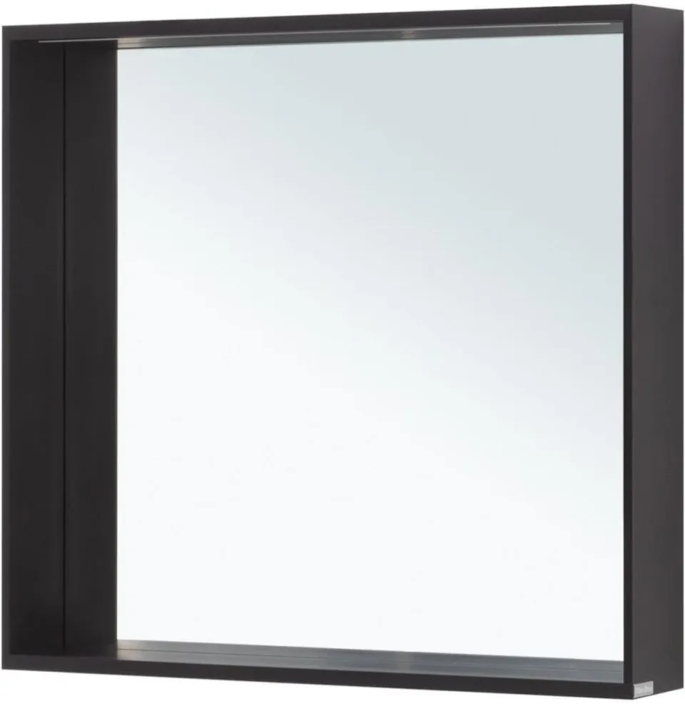 Зеркало Allen Brau Reality 1.32018.BB 80*75 с Led-подсветкой и инфракрасным выключателем черный браш