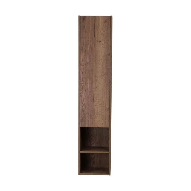 Шкаф подвесной BelBagno с распашной дверцей и открытой полкой KRAFT-1600-1A-SC-RT-R Rovere Tabacco, правый