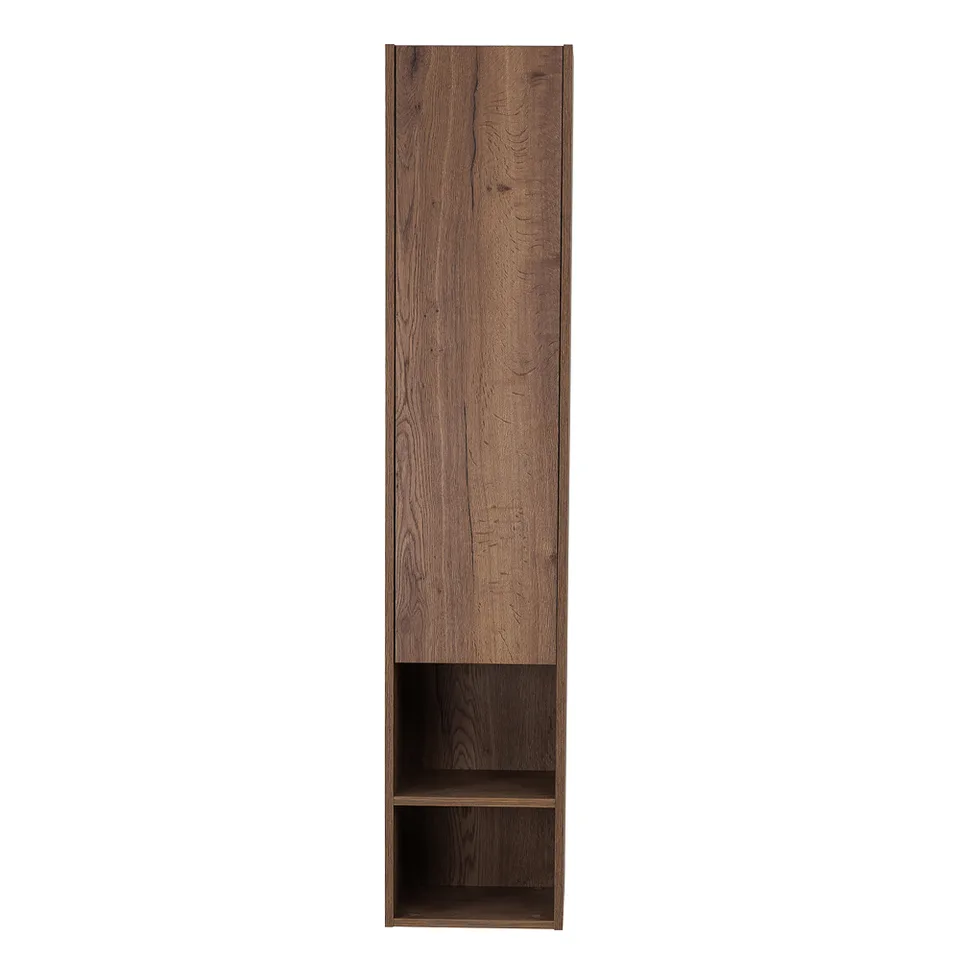 Шкаф подвесной BelBagno с распашной дверцей и открытой полкой KRAFT-1600-1A-SC-RT-R Rovere Tabacco, правый