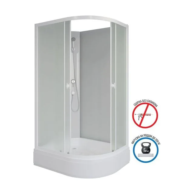 Душевая кабина Niagara Promo P90/70/26L/MT/BK (90х70х195)