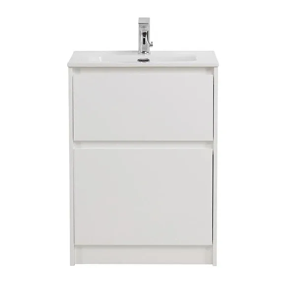 Тумба с раковиной BelBagno Крафт (Kraft) 39 50 напольная белый матовый (раковина BB500/390ETL)