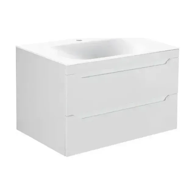 Тумба с раковиной Vincea Файн (Fine) 80 белый глянец