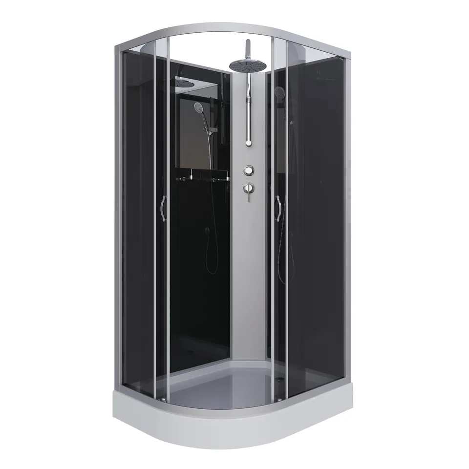 Душевая кабина Niagara Classic NG-3512-14RBKT (120х80х210) низкий поддон(13см),стекло тонированное,3 места