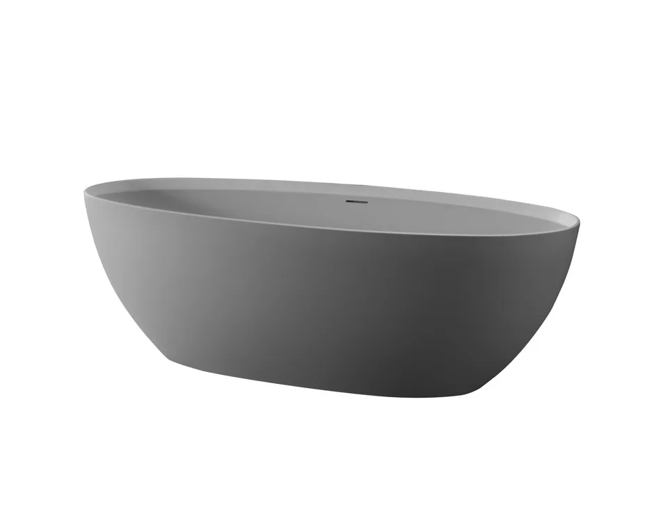 Ванна из искусственного камня Solid Surface CEZARES CZR-LIBERTA-170-76-56-GM-SSB