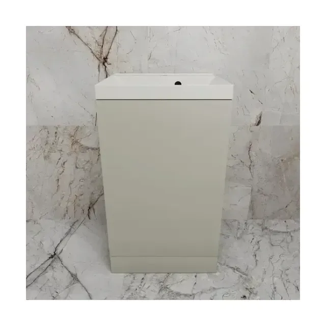 Тумба с раковиной Style Line Моно 50 L/R санд серая галька (раковина Asti 50*45 жасмин)