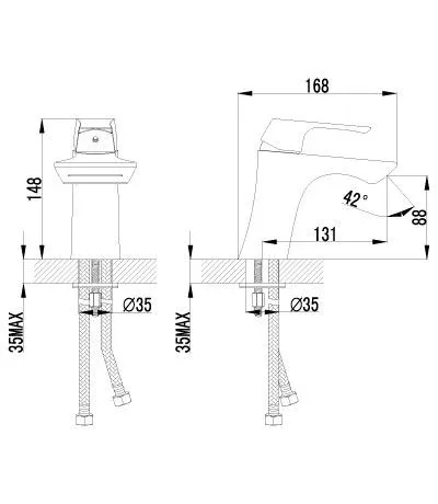 Смеситель Lemark Unit для раковины LM4546C
