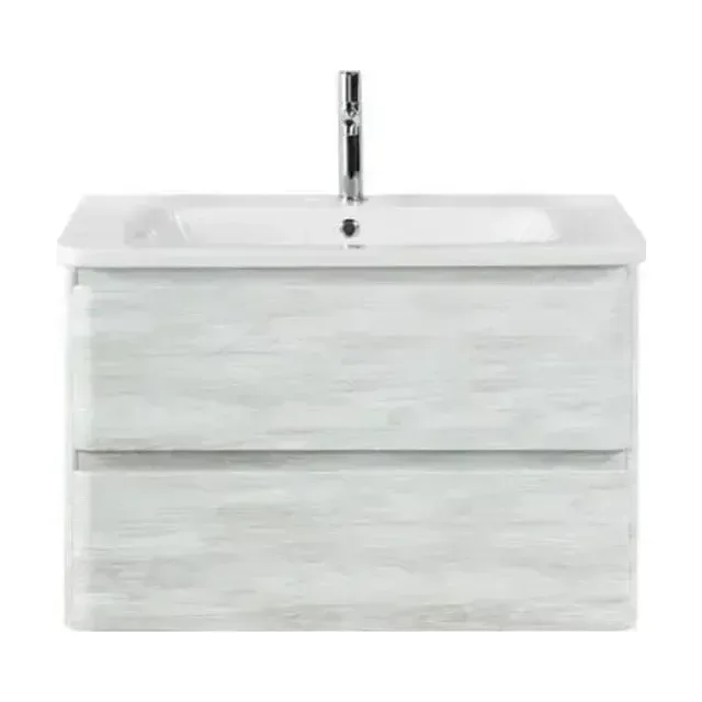 Тумба с раковиной BelBagno Albano-Cer 80 белый винтажный дуб
