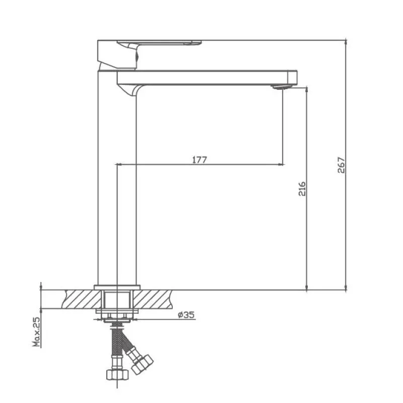 Смеситель Haiba HB11617 для раковины