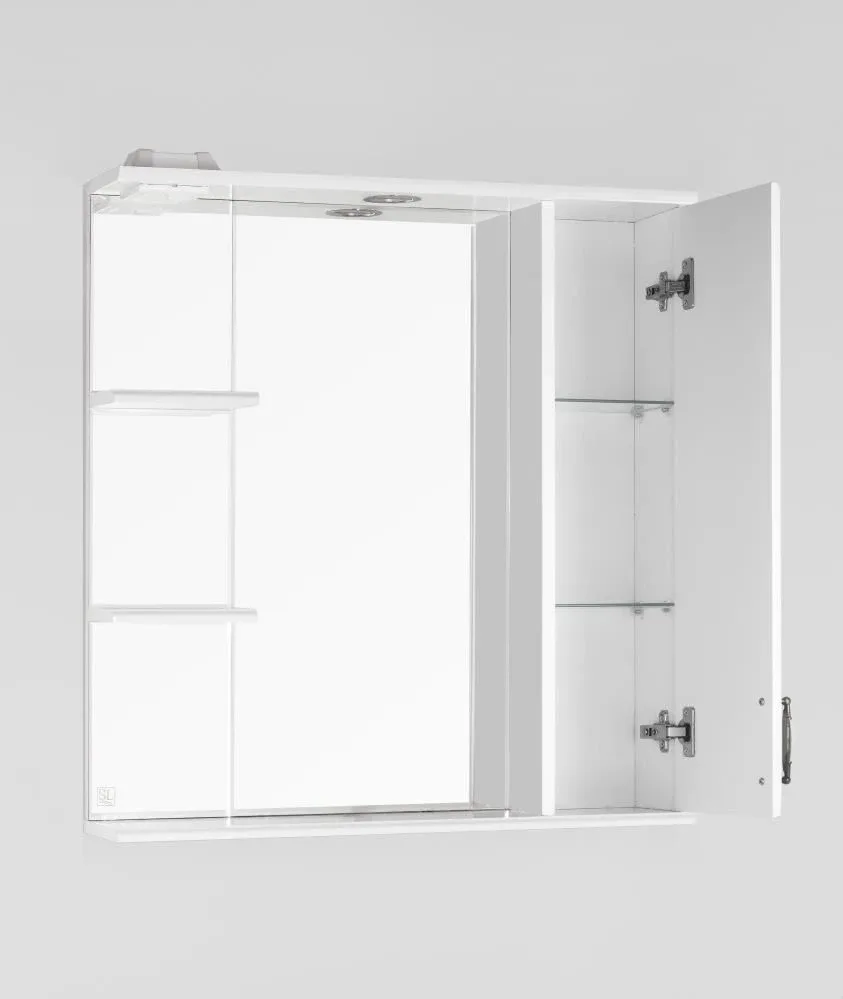 Зеркало-шкаф Style Line Олеандр-2 75/С R с Led-подсветкой