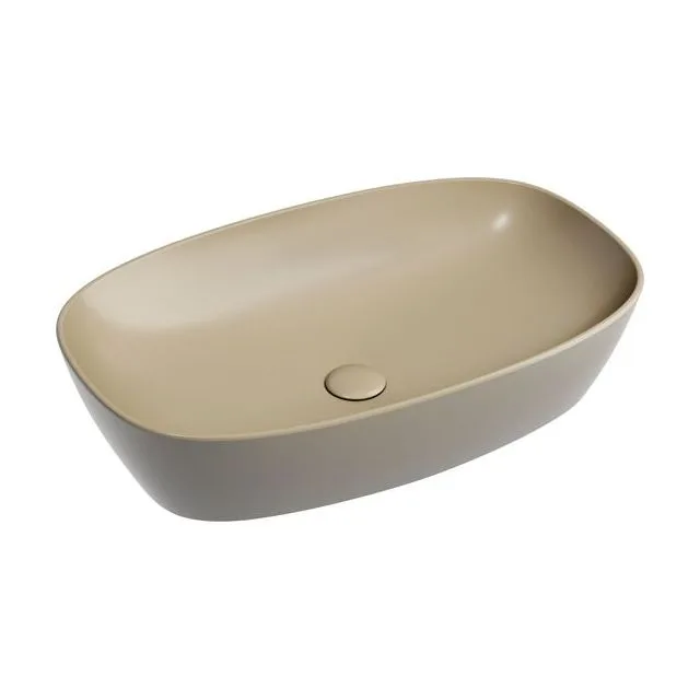 Раковина из сантехнического фарфора Ceramica Nova Элемент (Element) 60 см CN6049MC накладная цвет бежевый матовый