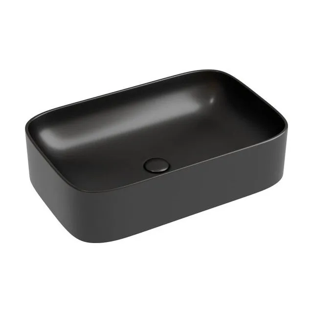 Раковина из сантехнического фарфора Ceramica Nova Элемент (Element) 61 см CN6053MB накладная цвет черный матовый