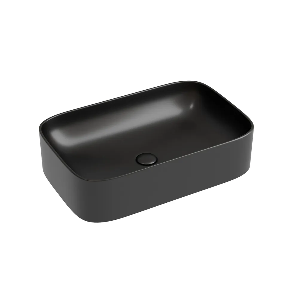 Раковина из сантехнического фарфора Ceramica Nova Элемент (Element) 61 см CN6053MB накладная цвет черный матовый