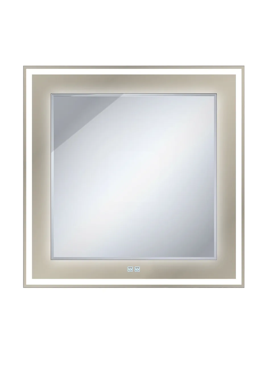 Зеркало со встроенной и контурной подсветками CEZARES CZR-SPC-SLIDER-800-900-LED-TCH-GR