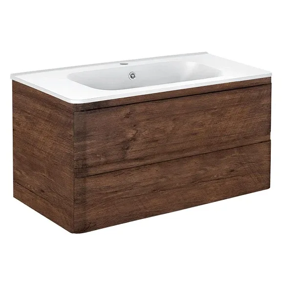 Тумба с раковиной Vincea Вико (Vico) 100 темное дерево